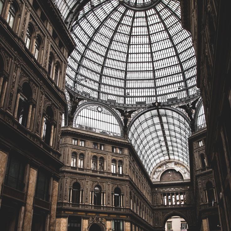 Shopping mall with wide corridors suitable for strollers